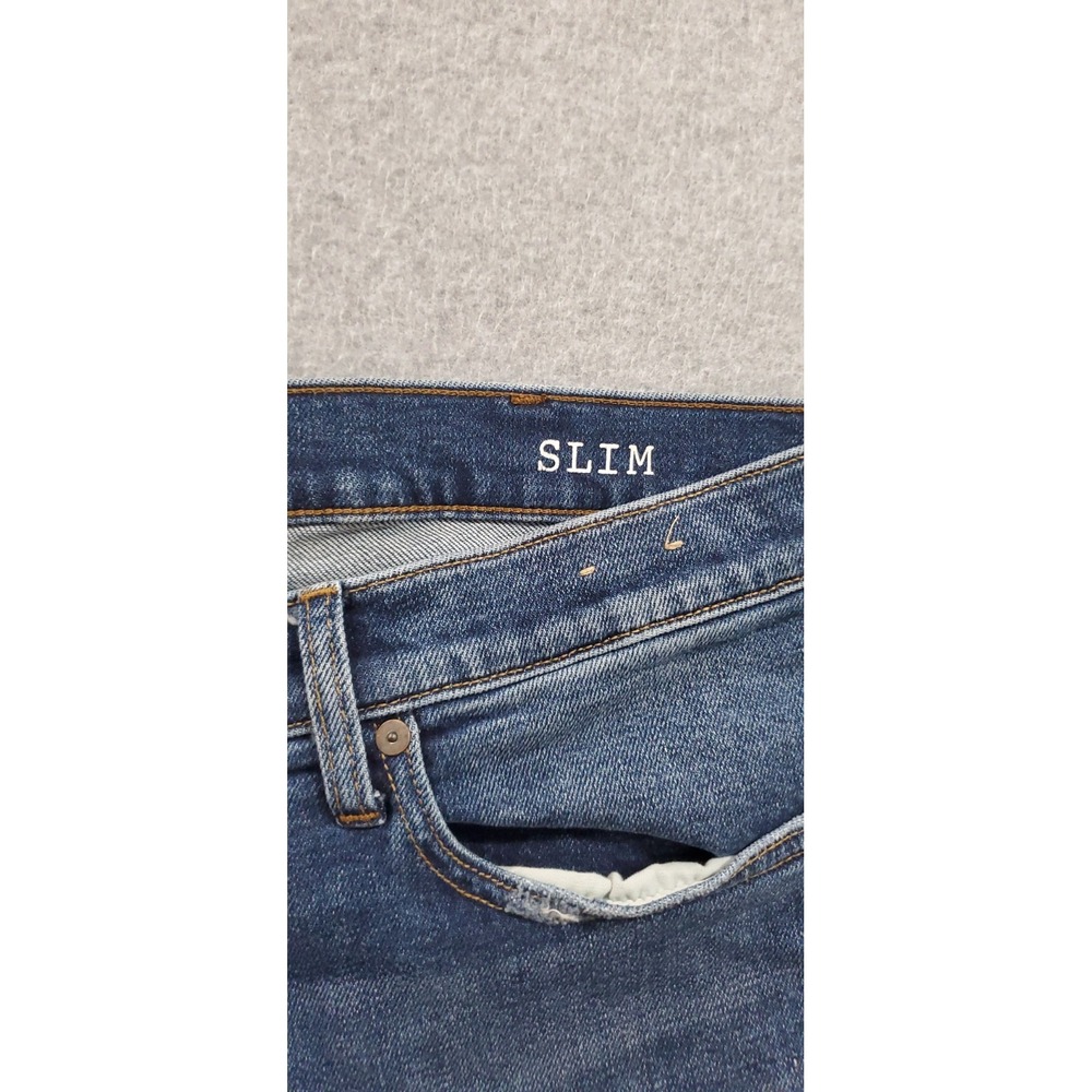 Madewell Jeans Mens 38 Slim Fit Straight Leg Stretch Blue Denim - Picture 7 of 10